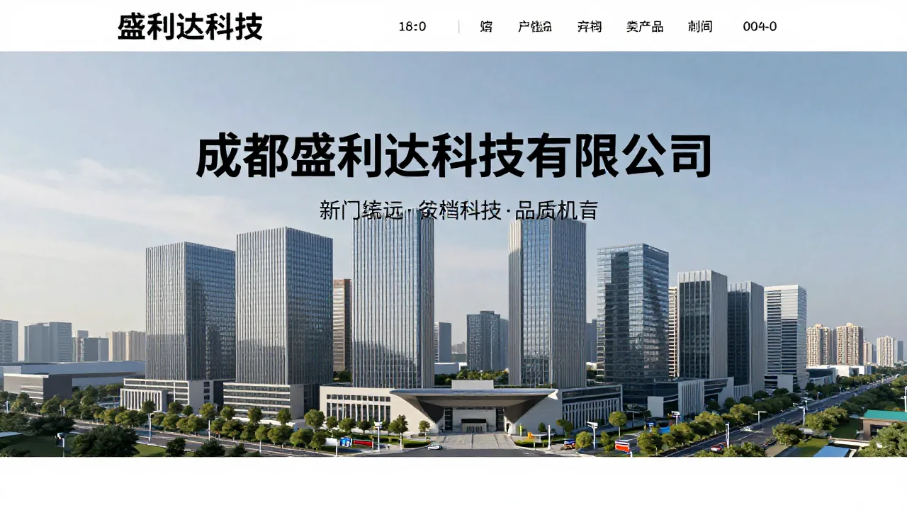 成都盛利达科技有限公司 首页主视觉